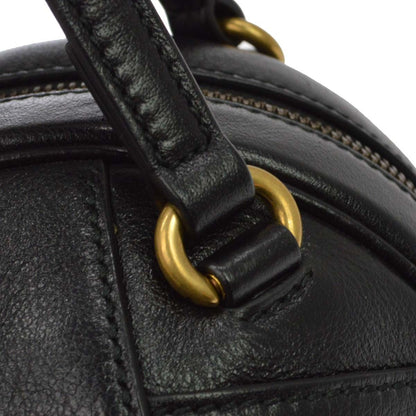 Gucci Tifosa Basketball Leather, Black, Leather, Handbag