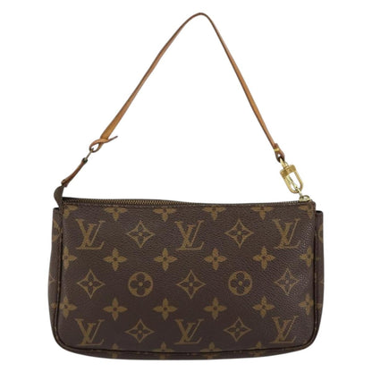 Louis Vuitton Pochette Accessoires Monogram Canvas, BROWN, CANVAS, Clutche & pouche