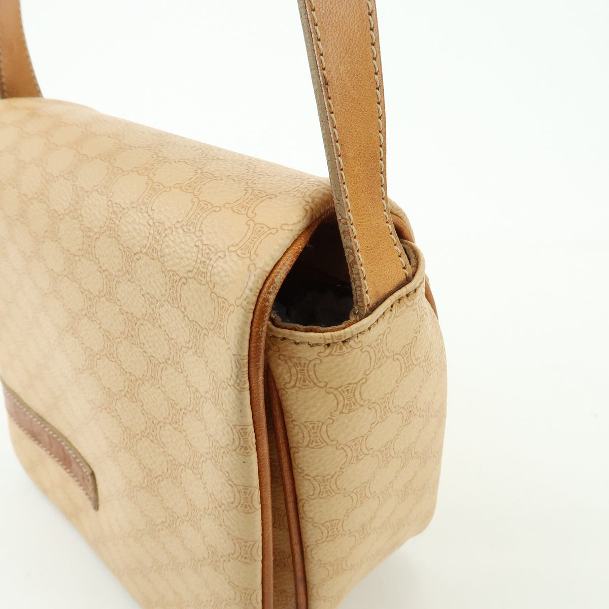 Celine Macadam Canvas and Leather, Beige, PVC, Tote Bag