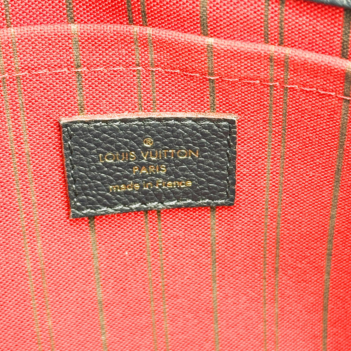 Louis Vuitton Montaigne Monogram Empreinte Leather, Navy, Leather, Handbag