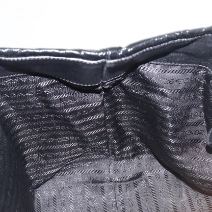 Prada Bow Top handle Patent leather, Black, Patent Leather, Handbag
