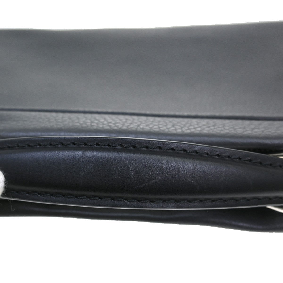 Fendi Monster Selleria Peekaboo Leather, Gray, Leather, Shoulder Bag