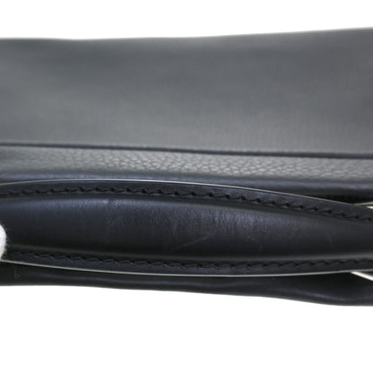 Fendi Monster Selleria Peekaboo Leather, Gray, Leather, Shoulder Bag