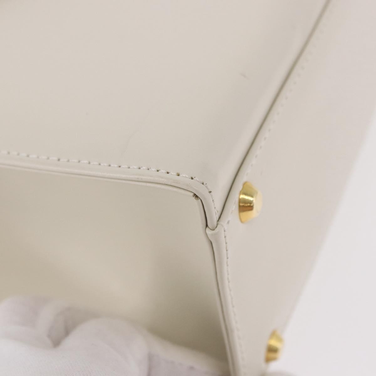 Saint Laurent Vintage handbag Leather, White, Leather, Handbag