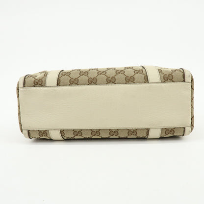 Gucci Abbey Boston GG Canvas, Beige, Canvas, Handbag
