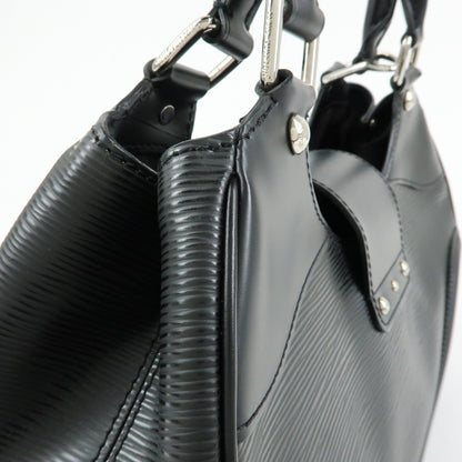 Louis Vuitton Montaigne Sac Epi Leather, Black, Leather, Handbag
