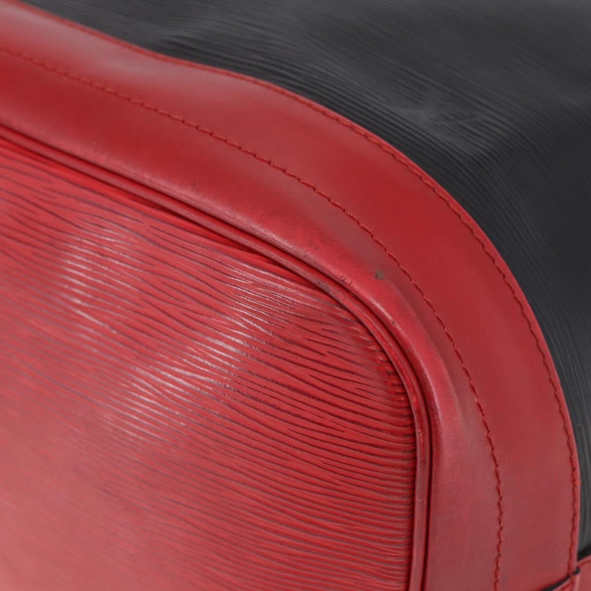 Louis Vuitton Bicolor Noe Epi Leather, Black, Leather, Handbag