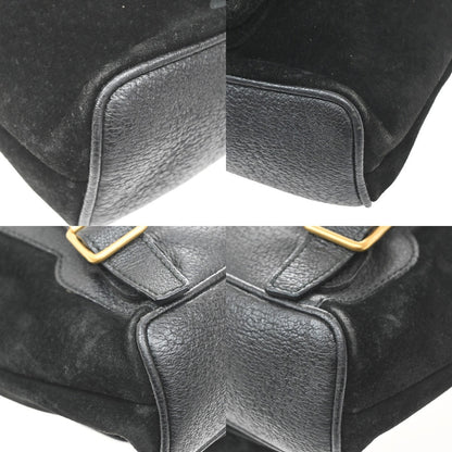 Gucci Vintage Bamboo Suede, Black, Suede, Backpack