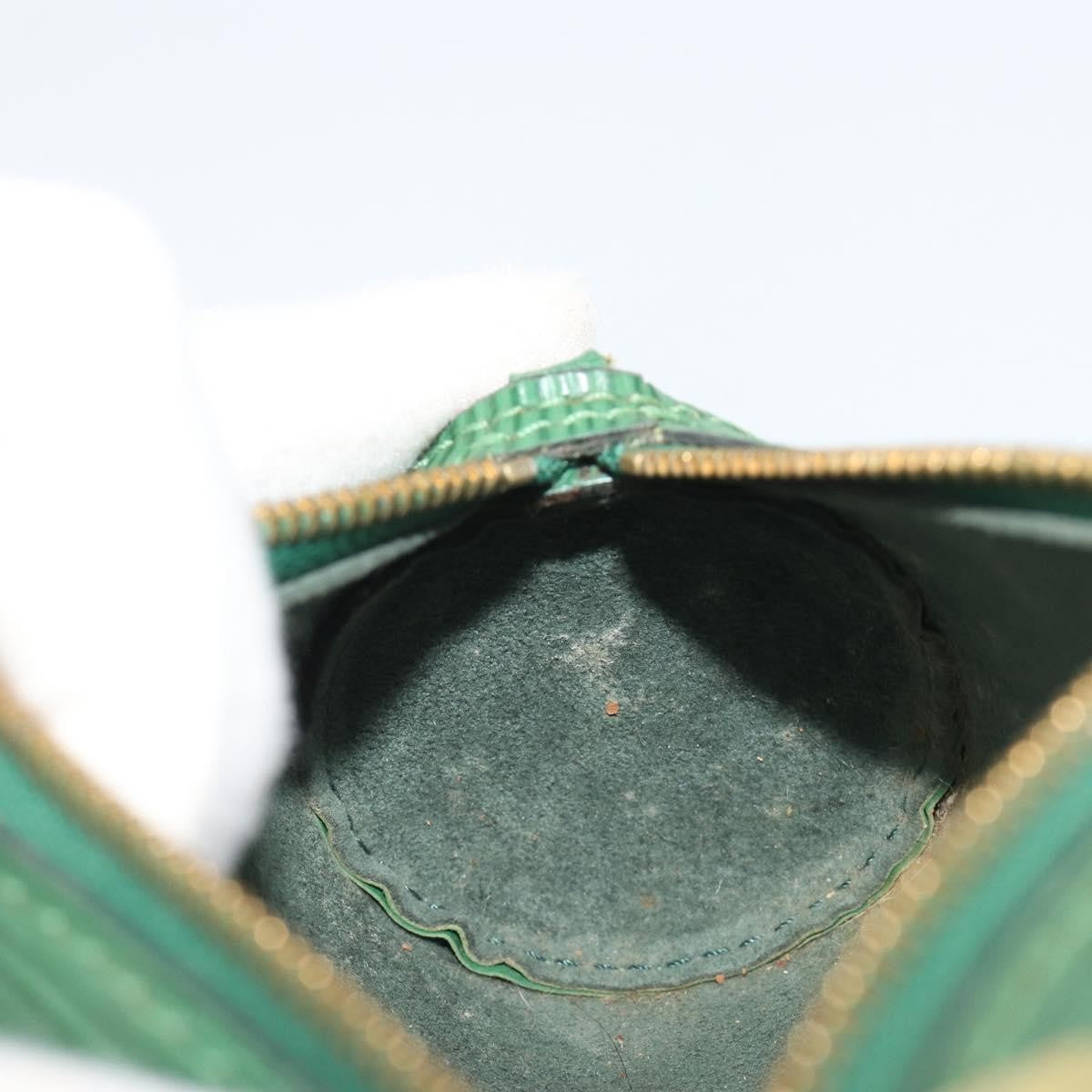 Louis Vuitton Soufflot Pochette Epi Leather, Green, Leather, Clutch