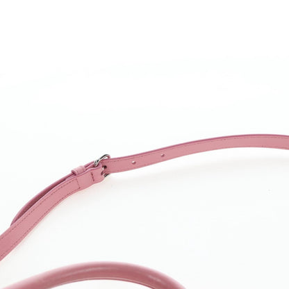 Miu Miu Crystal Turnlock Convertible Satchel Leather, Pink, Leather, Shoulder Bag