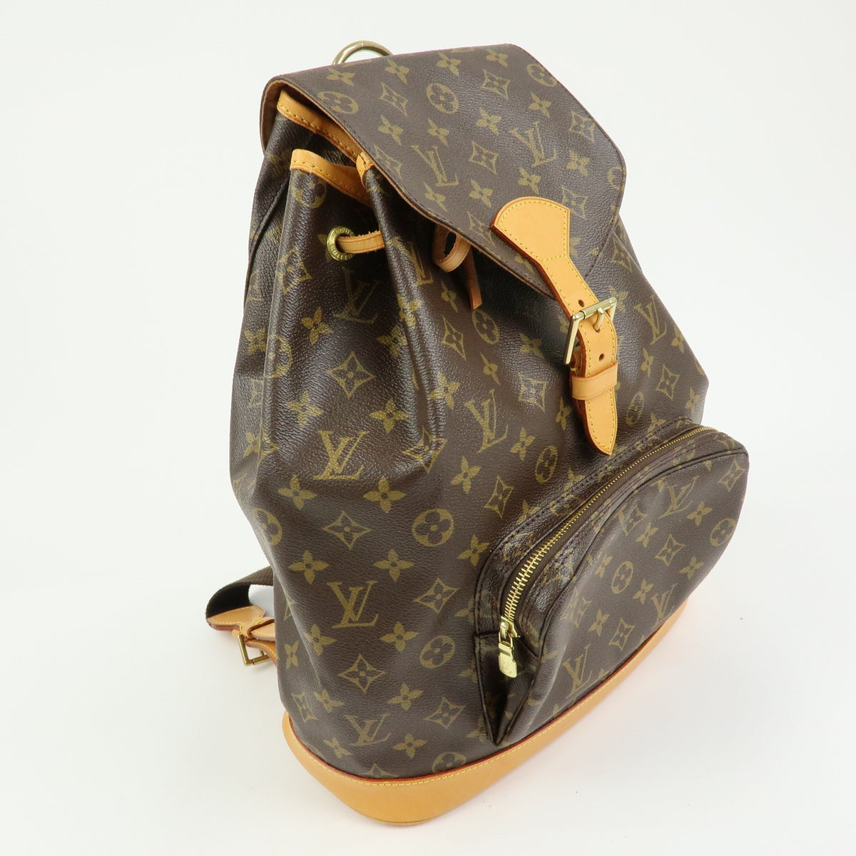 Louis Vuitton Montsouris Monogram Canvas, Brown, Canvas, Backpack