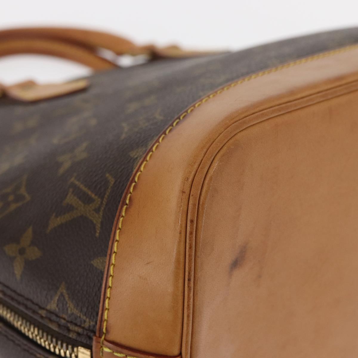 Louis Vuitton Alma Handbag Monogram Canvas, BROWN, CANVAS, Handbag