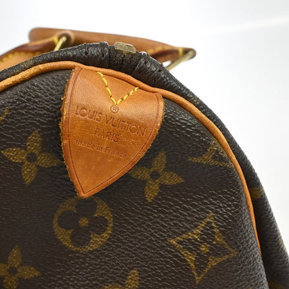 Louis Vuitton Speedy Monogram, Brown, Canvas, Handbag