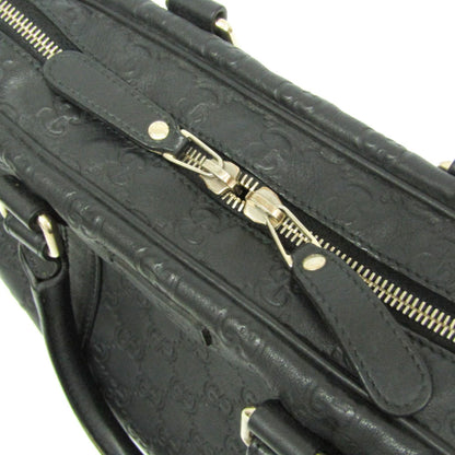 Gucci Convertible Guccissima Leather, Black, Leather, Briefcase
