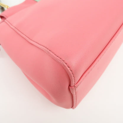 Fendi Peekaboo Leather, Pink, Leather, Handbag