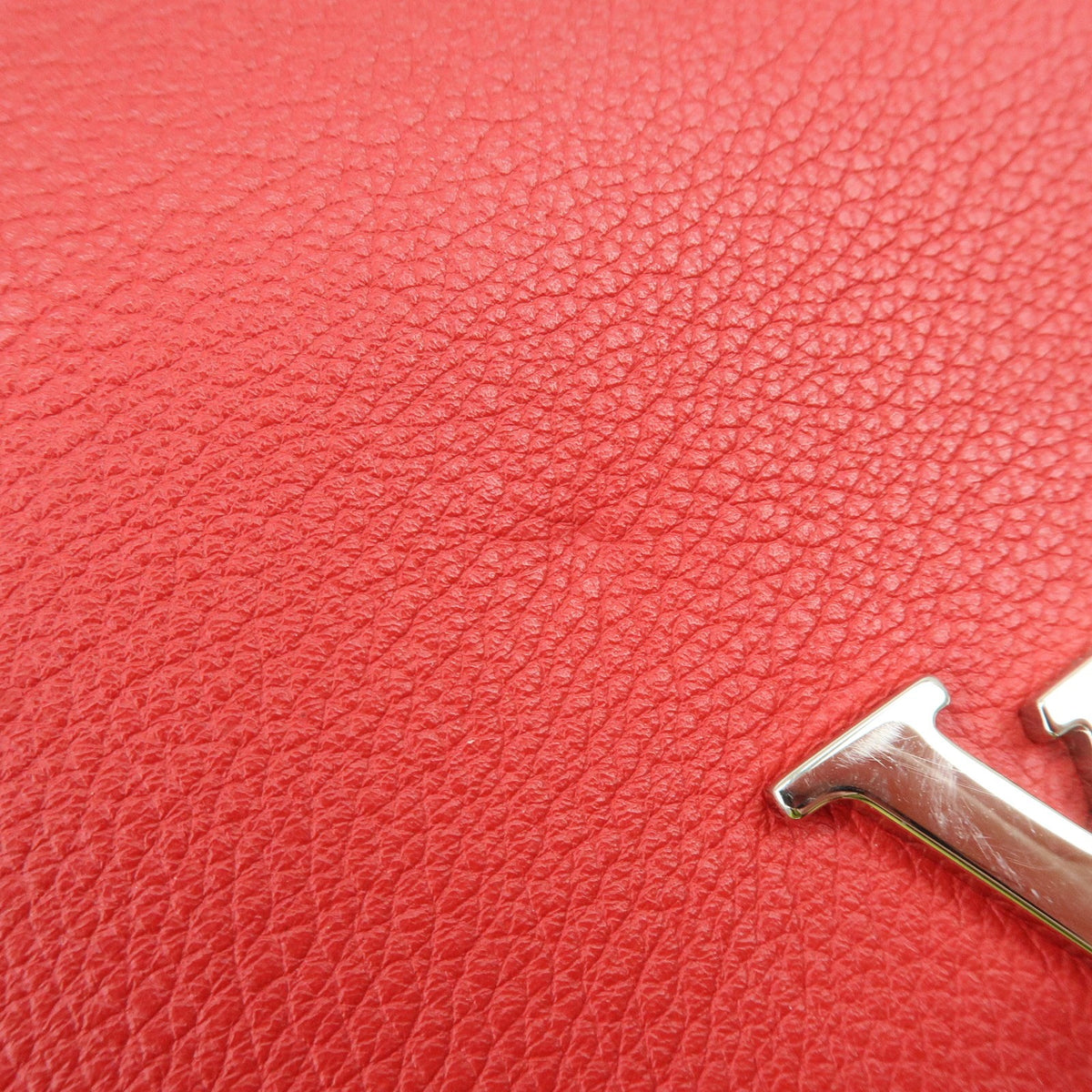 Louis Vuitton Lockme II Leather, Red, Leather, Shoulder Bag