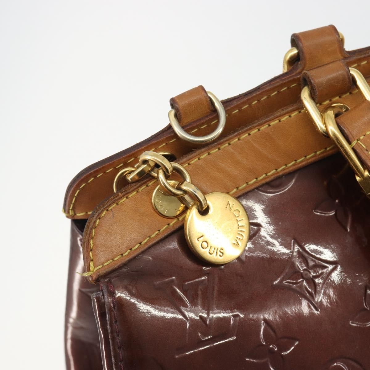 Louis Vuitton Brea Monogram Vernis, Burgundy, Patent Leather, Handbag