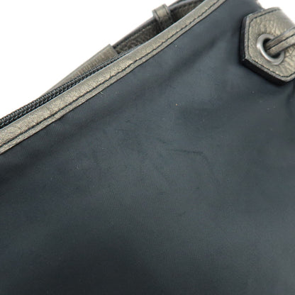 Burberry Shoulder Bag Leather, Black, Nylon, Shoulder Bag