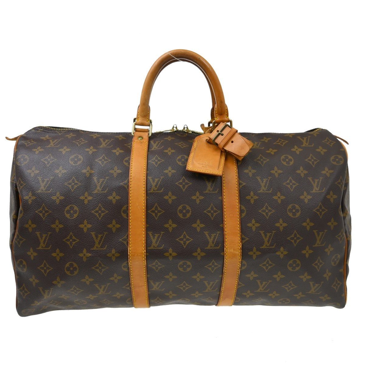 Louis Vuitton Keepall Monogram Canvas, Brown, Canvas, Travel Bag