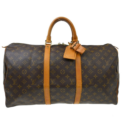 Louis Vuitton Keepall Monogram Canvas, Brown, Canvas, Travel Bag