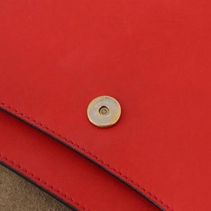 Chloe Hudson Whipstitch Leather, Red, Leather, Handbag