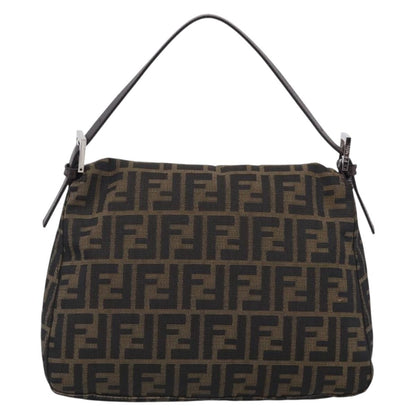 Fendi Mamma Baguette Zucca Jacquard Velvet, Multicolour, Canvas, Shoulder Bag