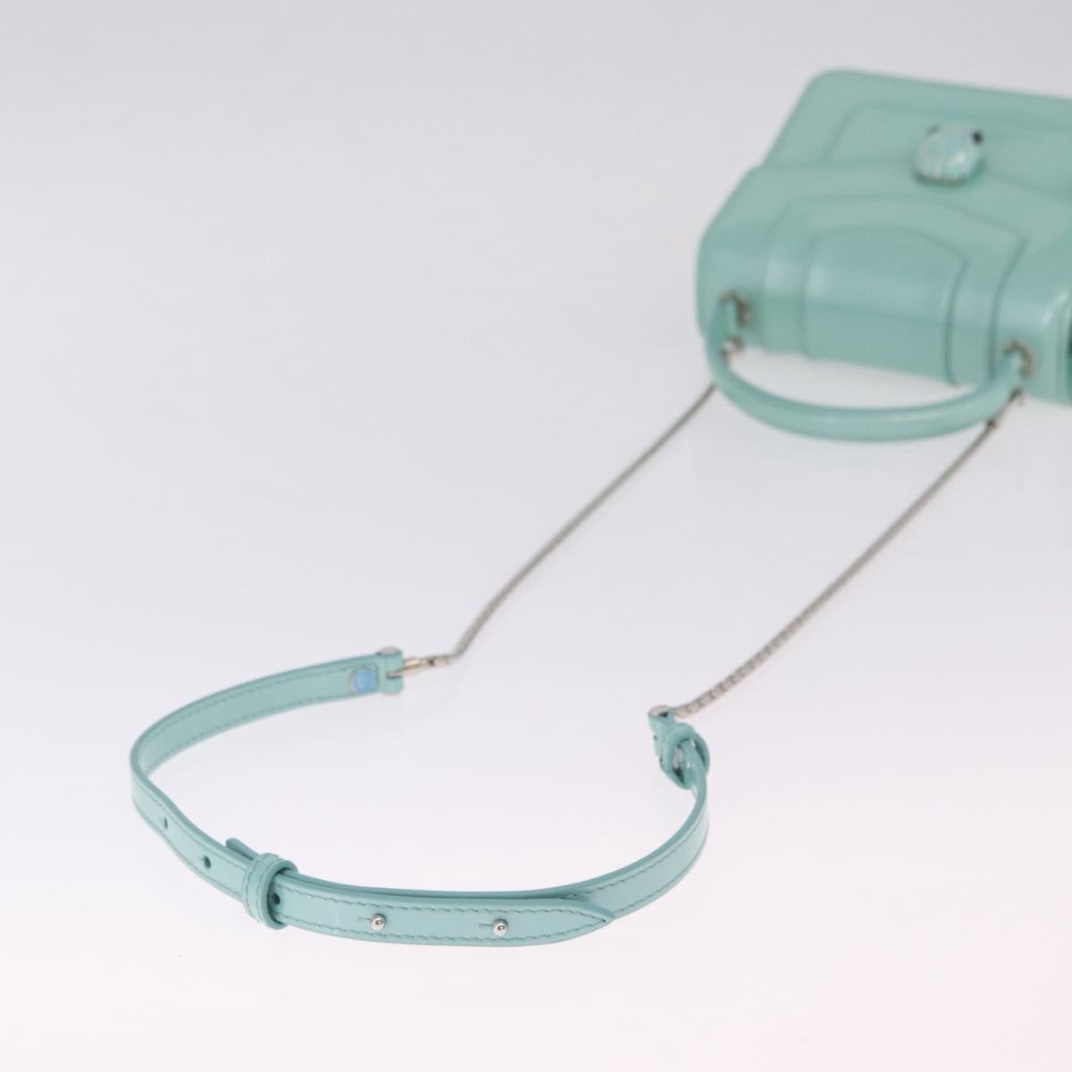 Bvlgari Serpenti Forever Top Handle Patent, Green, Patent Leather, Handbag