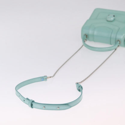 Bvlgari Serpenti Forever Top Handle Patent, Green, Patent Leather, Handbag