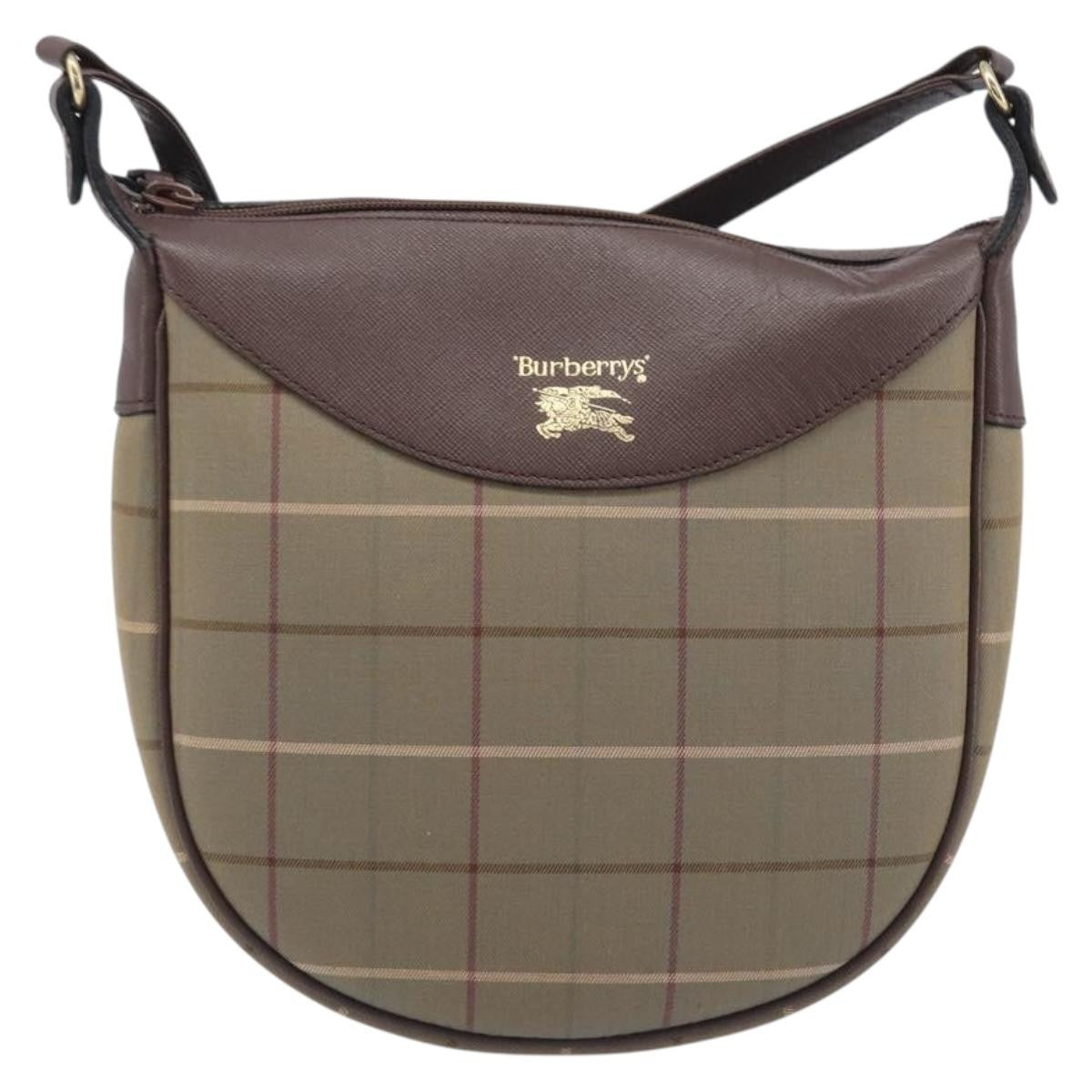 Burberry Nova Check Shoulder Bag Canvas, Brown, Canvas, Shoulder Bag
