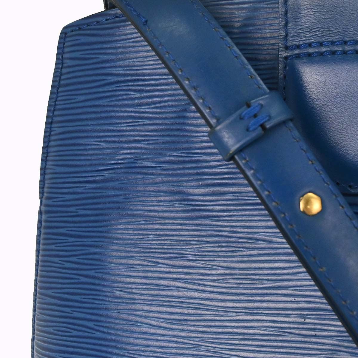 Louis Vuitton Cluny Epi, Blue, Leather, Shoulder Bag