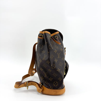 Louis Vuitton Vintage Montsouris Monogram Canvas, Brown, Canvas, Backpack