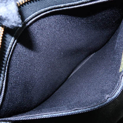 Chanel Medallion Quilted Caviar, Black, Calfskin, Tote Bag