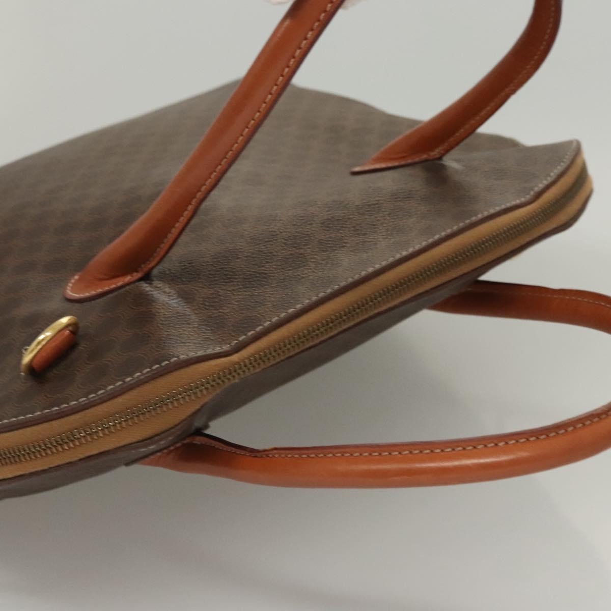 Celine Macadam Macadam with leather, Brown, Canvas, Handbag