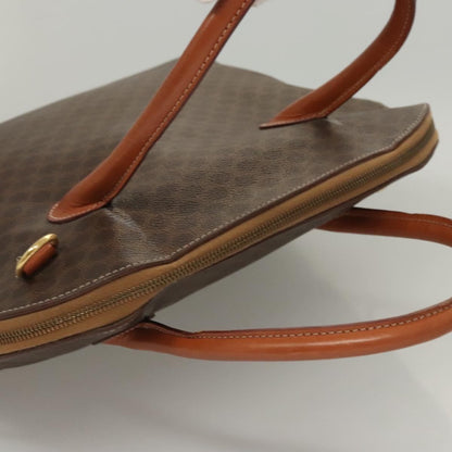 Celine Macadam Macadam with leather, Brown, Canvas, Handbag