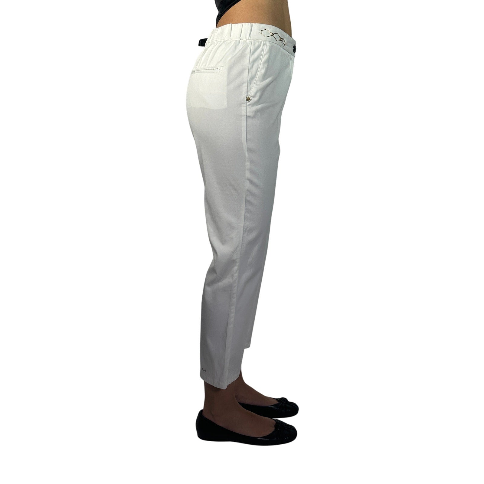 White Sand Kick Flare Pants