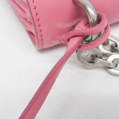 Prada Lux Chain Lock Flap Saffiano Leather, Pink, Leather, Shoulder Bag