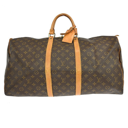 Louis Vuitton Keepall Monogram, Brown, Canvas, Travel Bag