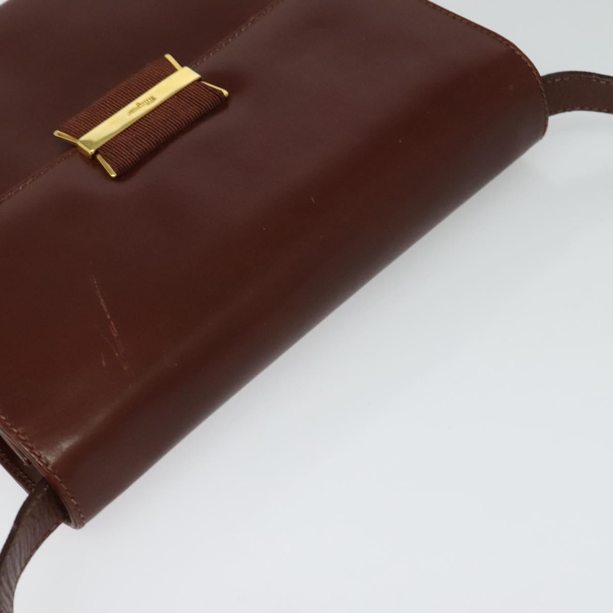 Salvatore Ferragamo Vintage Leather, Brown, Leather, Shoulder Bag