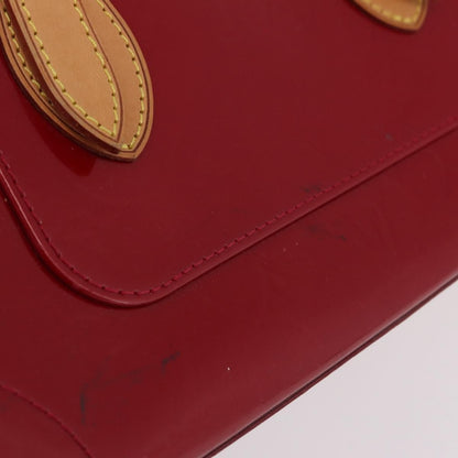 Louis Vuitton Rosewood Avenue Monogram Vernis, Red, Patent Leather, Handbag