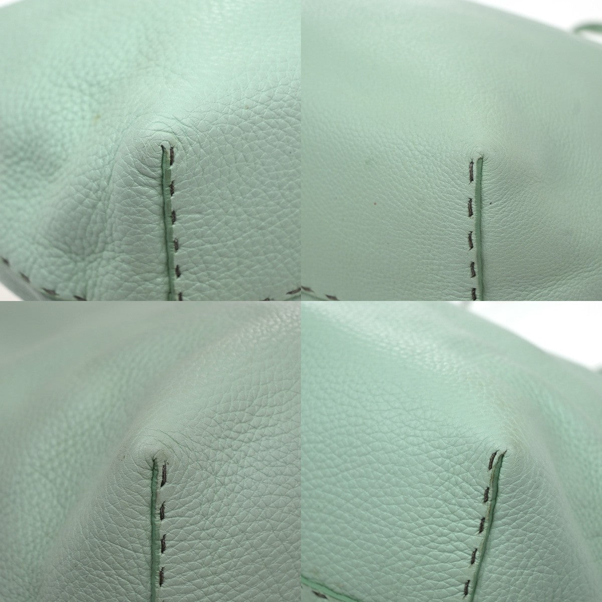 Fendi Roll Tote Selleria Leather, Green, Leather, Tote Bag
