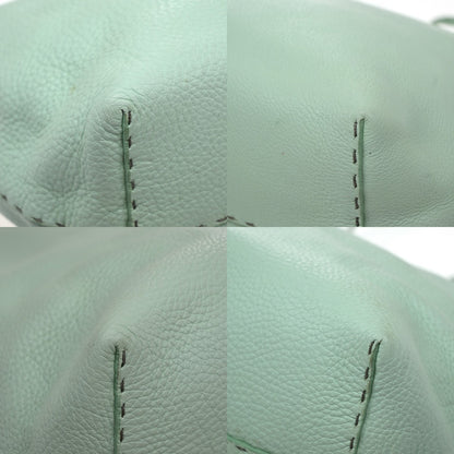 Fendi Roll Tote Selleria Leather, Green, Leather, Tote Bag