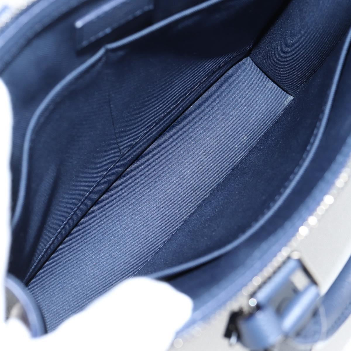 Louis Vuitton Sac Plat Zipped Limited Edition Monogram Ink Watercolor Leather, Blue, Canvas, Handbag