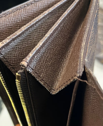 Louis Vuitton Vintage Sarah Damier, Brown, Canvas, Wallet