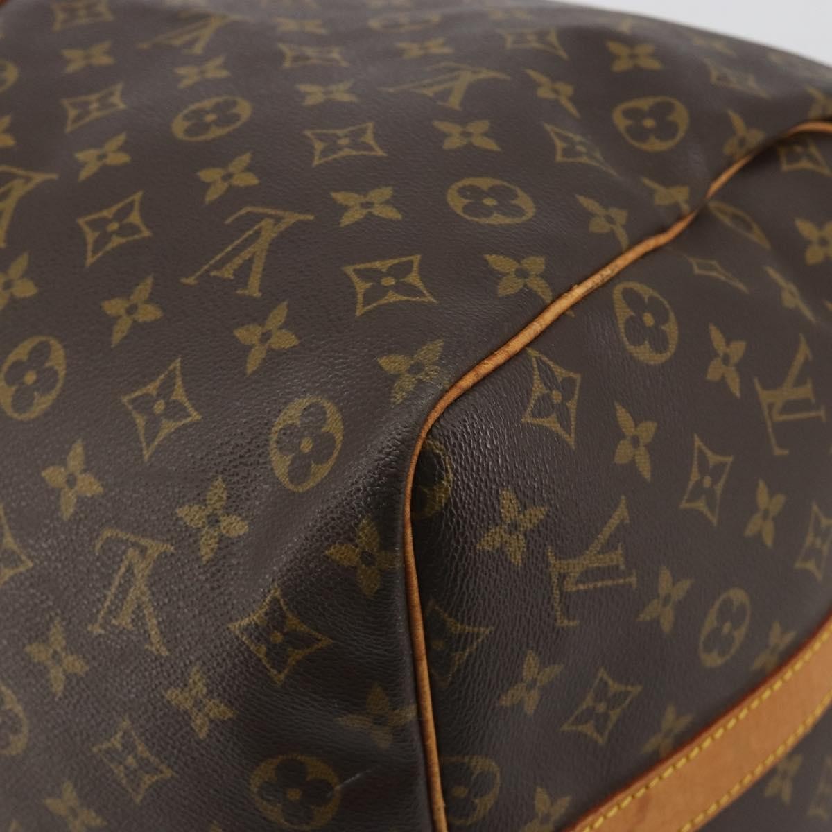 Louis Vuitton Keepall Bandoulière Monogram, Brown, Canvas, Travel Bag