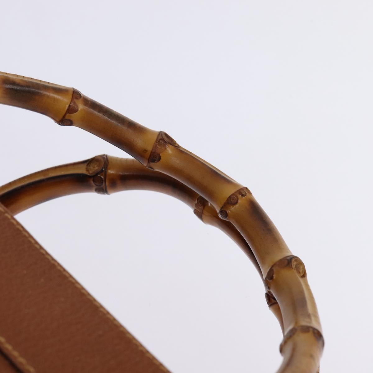 Gucci Bamboo Shopper Tote Leather, BROWN, LEATHER, Handbag