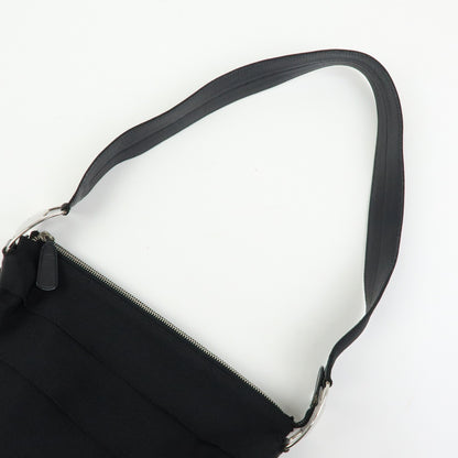 Salvatore Ferragamo Vara Leather, Black, Canvas, Tote Bag