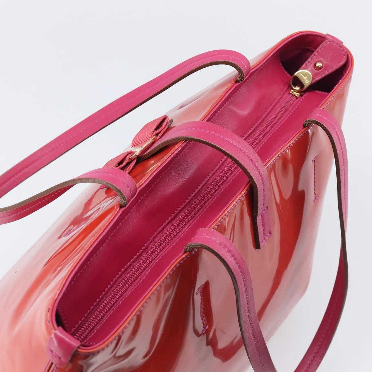 Salvatore Ferragamo Vala tote Patent Leather, Pink, Patent Leather, Tote Bag