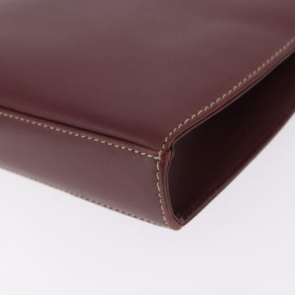 Cartier Must de Cartier Clutch Leather, Burgundy, Leather, Clutch