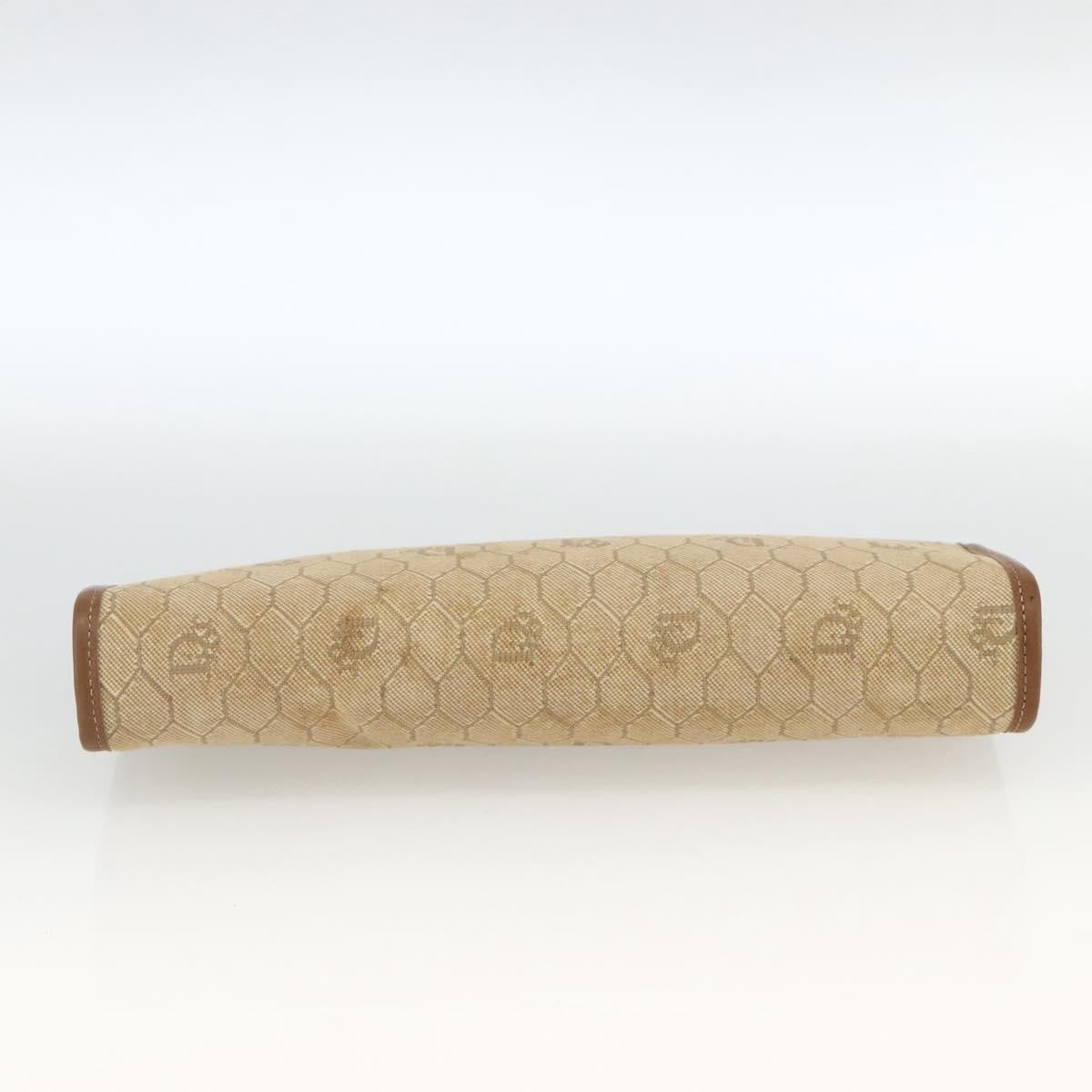 Christian Dior Vintage honeycomb clutch Canvas, Beige, Canvas, Clutch