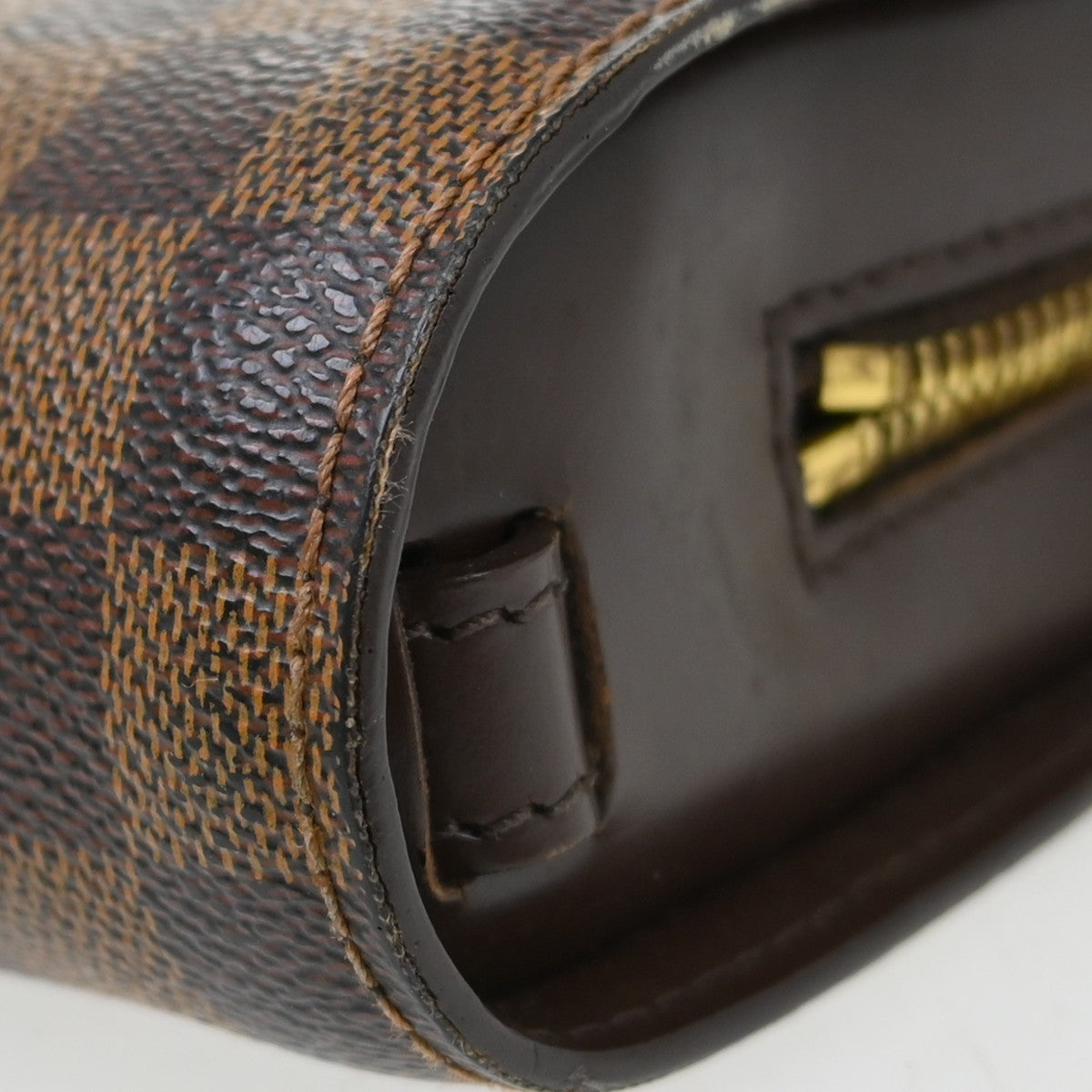 Louis Vuitton Pochette Saint Louis Damier Ebene, Brown, Canvas, Clutch